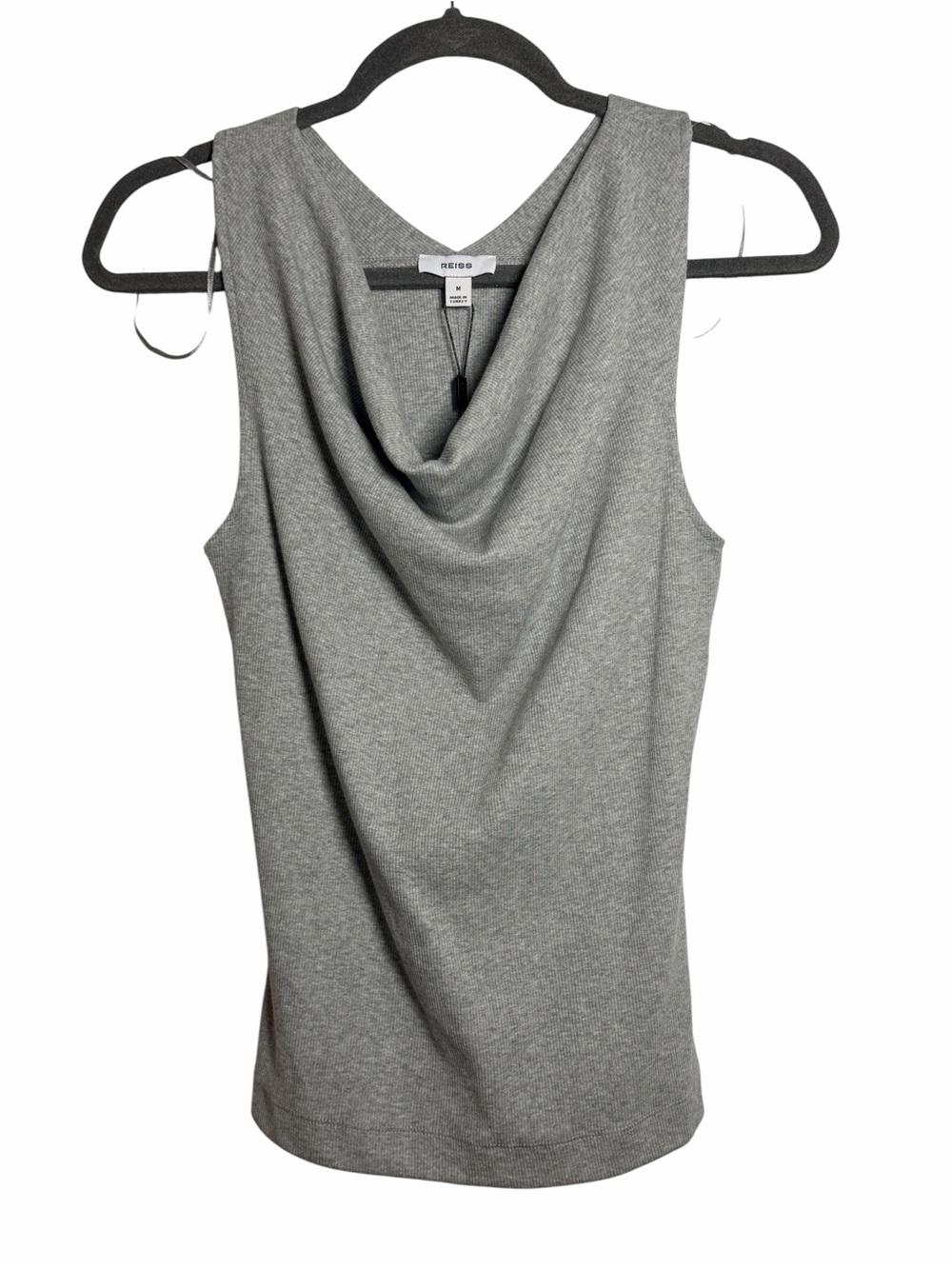 Reiss Lyra Rib Cowl Neck Top - Picture 6 of 8